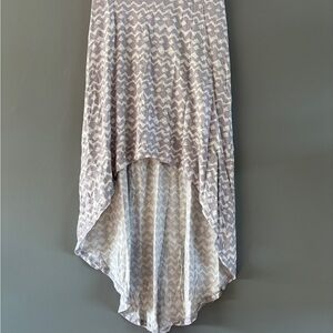 Alternative Gray High-Low Women's Skirt